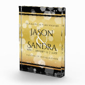 Elegant 50th Golden Wedding Jubileum Fotoblokken (Rechts)