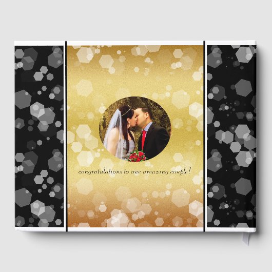 Elegant 50th Golden Wedding Jubileum Gastenboek (Achterkant)