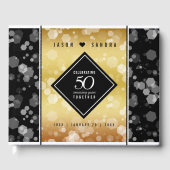 Elegant 50th Golden Wedding Jubileum Gastenboek (Voorkant)