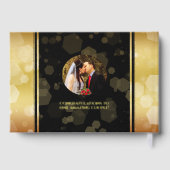 Elegant 50th Golden Wedding Jubileum Gastenboek (Achterkant)