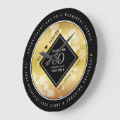 Elegant 50th Golden Wedding Jubileum Grote Klok (Hoek)