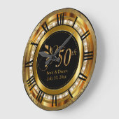 Elegant 50th Golden Wedding Jubileum Grote Klok (Hoek)