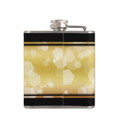 Elegant 50th Golden Wedding Jubileum Heupfles (Achterkant)