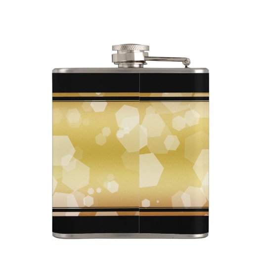 Elegant 50th Golden Wedding Jubileum Heupfles (Achterkant)