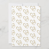 Elegant 50th Golden Wedding Jubileum Kaart (Achterkant)