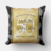 Elegant 50th Golden Wedding Jubileum Kussen (Voorkant)