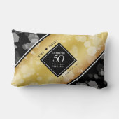Elegant 50th Golden Wedding Jubileum Kussen (Achterkant)