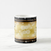 Elegant 50th Golden Wedding Jubileum Magische Mok (Center)