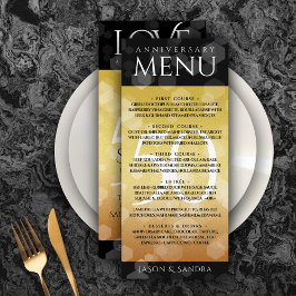 Elegant 50th Golden Wedding Jubileum Menu