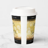 Elegant 50th Golden Wedding Jubileum Papieren Bekers (Links)