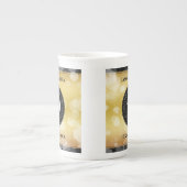 Elegant 50th Golden Wedding Jubileum Porselein Kop (Voorkant)