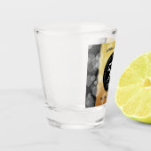 Elegant 50th Golden Wedding Jubileum Shot Glas (Links)