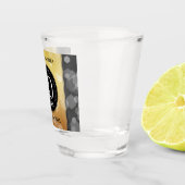 Elegant 50th Golden Wedding Jubileum Shot Glas (Rechts)