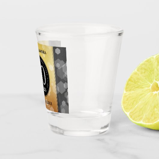 Elegant 50th Golden Wedding Jubileum Shot Glas