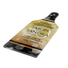 Elegant 50th Golden Wedding Jubileum Snijplank