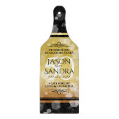 Elegant 50th Golden Wedding Jubileum Snijplank (Voorkant)