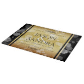 Elegant 50th Golden Wedding Jubileum Snijplank (Hoek)