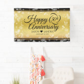 Elegant 50th Golden Wedding Jubileum Spandoek (Insitu)