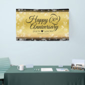 Elegant 50th Golden Wedding Jubileum Spandoek (Beurs)