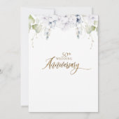 Elegant 50th (of ander) Jubileum voor weddenschapp Kaart (Achterkant)