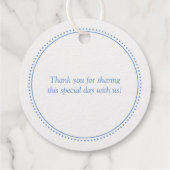 Elegant 50th Wedding Jubileum Bedankjes Labels (Achterkant)