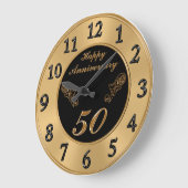 Elegant 50th Wedding Jubileum Clocks Grote Klok (Hoek)