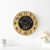 Elegant 50th Wedding Jubileum Clocks Grote Klok (Huis)
