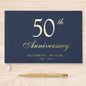 Elegant 50th Wedding Jubileum Gastenboek