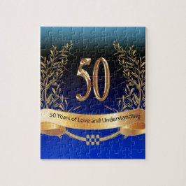 Elegant 50th Wedding Jubileum Gifts Legpuzzel
