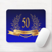 Elegant 50th Wedding Jubileum Gifts Muismat (Met muis)