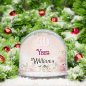 Elegant 50th Wedding Jubileum Sneeuwbol (Kerstmis)