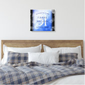 Elegant 51st Sapphire Wedding Jubileum Canvas Afdruk (Insitu (Slaapkamer))