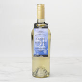 Elegant 51st Sapphire Wedding Jubileum Flessenhanger (Op fles)
