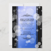 Elegant 51st Sapphire Wedding Jubileum Kaart (Achterkant)