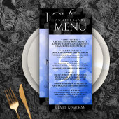Elegant 51st Sapphire Wedding Jubileum Menu