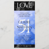 Elegant 51st Sapphire Wedding Jubileum Menu (Achterkant)