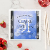 Elegant 51st Sapphire Wedding Jubileum Servet (Insitu)