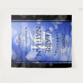 Elegant 51st Sapphire Wedding Jubileum Wandkleed (Voorkant (horizontaal))