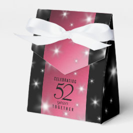 Elegant 52nd Star Ruby Wedding Jubileum Bedankdoosjes