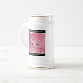 Elegant 52nd Star Ruby Wedding Jubileum Bierpul (Voorkant links)