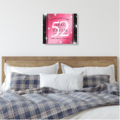 Elegant 52nd Star Ruby Wedding Jubileum Canvas Afdruk (Insitu (Slaapkamer))