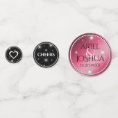 Elegant 52nd Star Ruby Wedding Jubileum Confetti (Achterkanten)