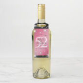 Elegant 52nd Star Ruby Wedding Jubileum Flessenhanger (Op fles)