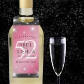 Elegant 52nd Star Ruby Wedding Jubileum Flessenhanger