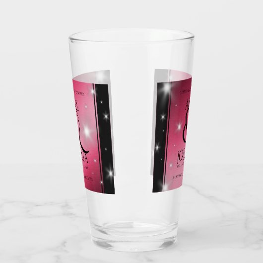 Elegant 52nd Star Ruby Wedding Jubileum Glas (Links)