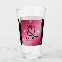 Elegant 52nd Star Ruby Wedding Jubileum Glas