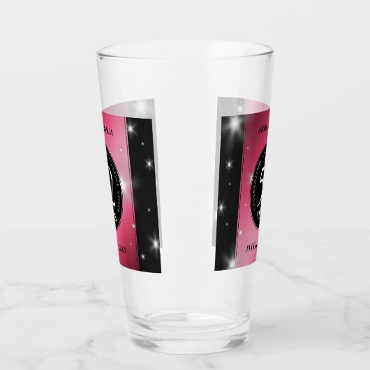 Elegant 52nd Star Ruby Wedding Jubileum Glas (Links)