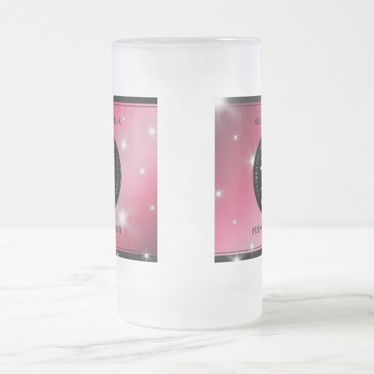 Elegant 52nd Star Ruby Wedding Jubileum Matglas Bierpul (Center)