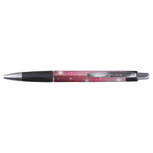 Elegant 52nd Star Ruby Wedding Jubileum Pen (Achterkant)