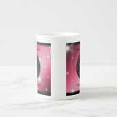 Elegant 52nd Star Ruby Wedding Jubileum Porselein Kop (Voorkant)